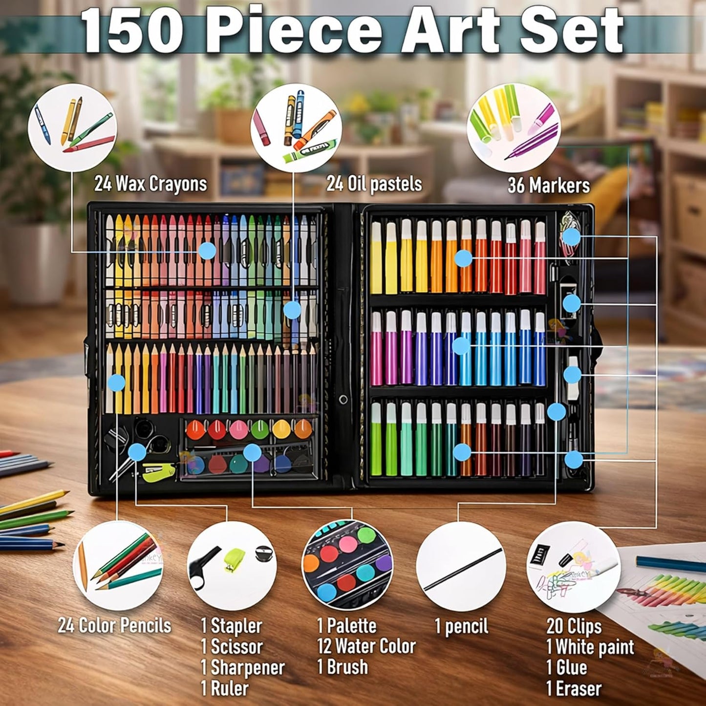 Y&L Premium 152pcs Art Set for Kids